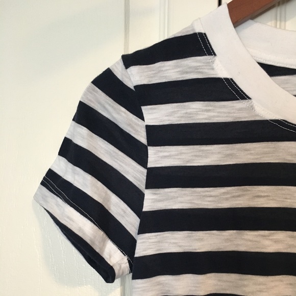 Stateside Velour Stripe Print T-Shirt XS - Picture 3 of 6